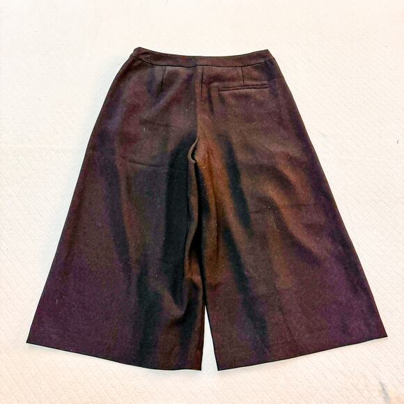 Vince Black Culotte Black Cropped Wide Leg Pants Size 0 - Picture 2 of 4